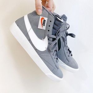 Nike Blazer Mid Rebel Suede Grey + Pink